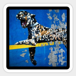 Banksy Bronx Zoo Leopard Graffiti Sticker